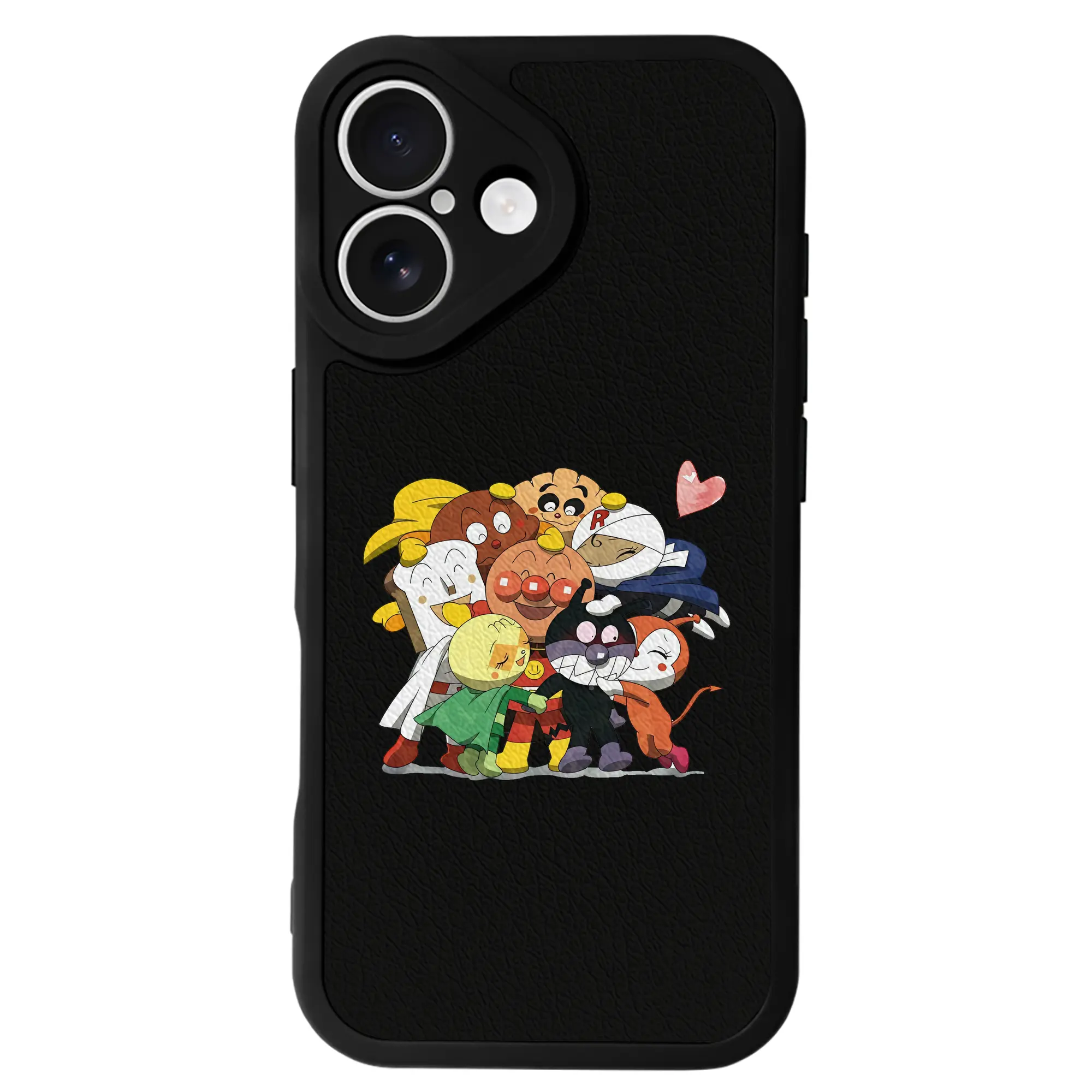 アンパンマン グッズ,アンパンマン - IPhone 16シリーズ対応 ・ シリコンスマホケース ・ レザー調 ・ 高精度フィット ・ 耐衝撃 ・ ワイヤレス充電対応 ・ 精密カット